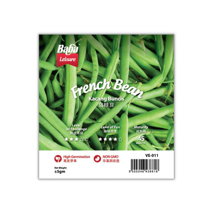 Baba Smart Grow Seed: VE-011 Red Flower French Bean