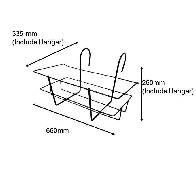 WH - 33-3''/ WH - 34-3''/ WH - 35-3'' Hanging Shelf