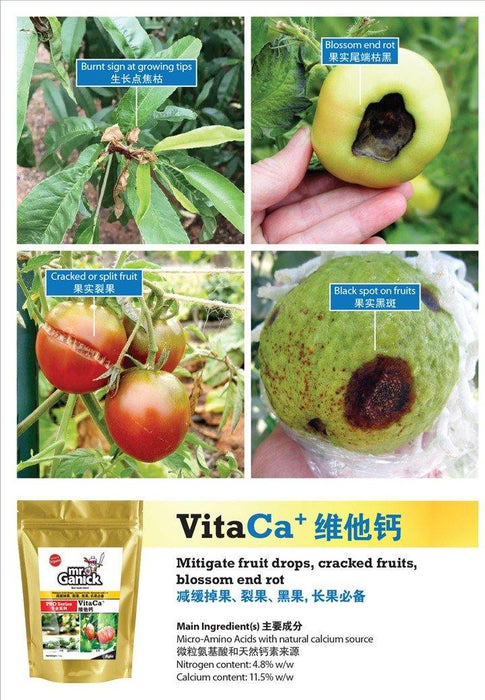 Farmer Pack - Mr Ganick Pro Series VitaCa+ (1KG) - Organic Fertilizer & Pesticide - Baba E Shop